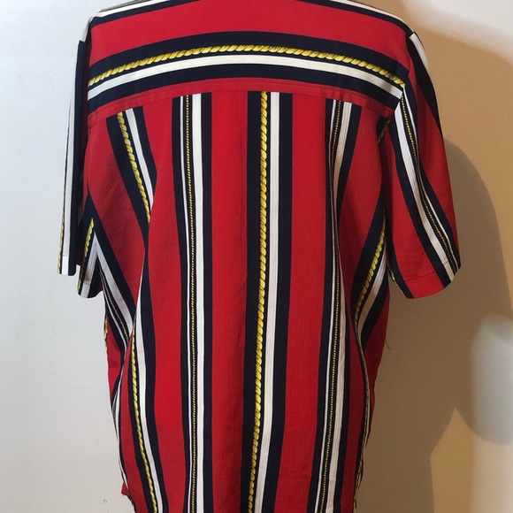 Red vintage Dalia shirt ,blouse size 14 - Picture 3 of 5